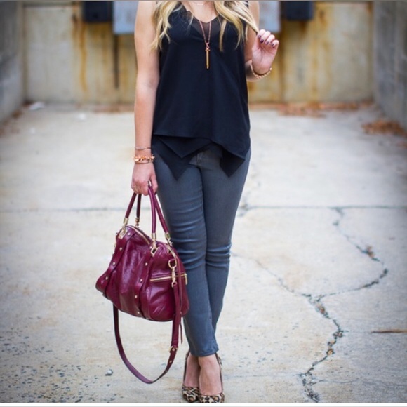 Rebecca Minkoff Handbags - Rebecca Minkoff Burgundy Oxblood Red Leather Gold Hardware Cupid Y2K Rare